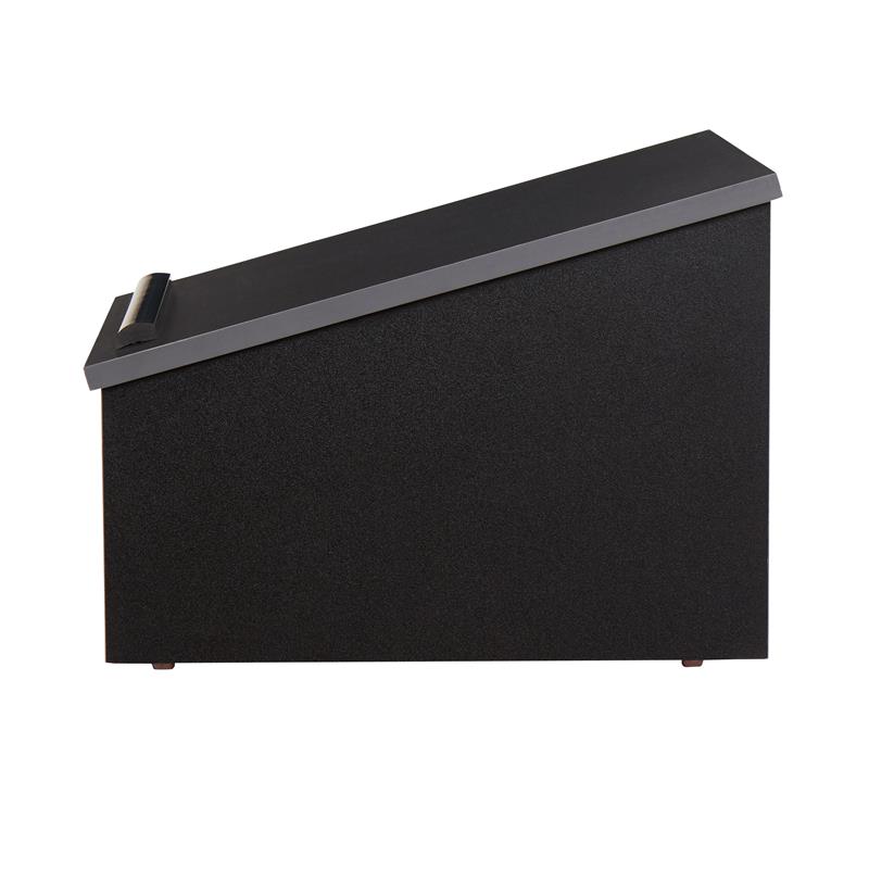 Oklahoma Sound 20 Series Modern Wood Tabletop Lectern in Black