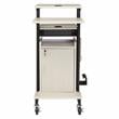 Oklahoma Sound PRC Series Metal Premium Plus Presentation Cart in Ivory/Black