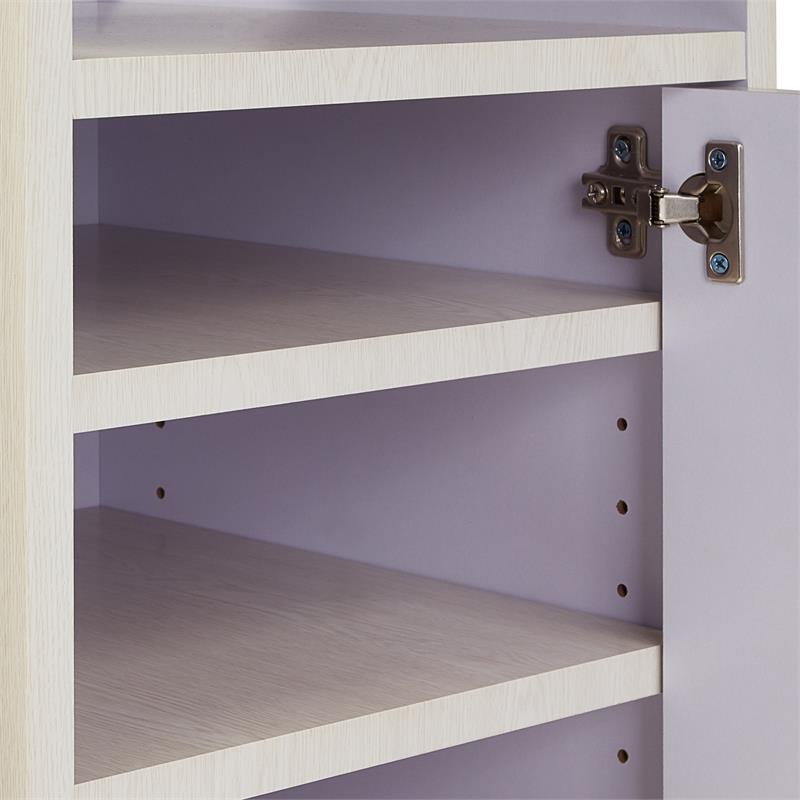 Oklahoma Sound PRC Series Metal Premium Plus Presentation Cart in Ivory/Black