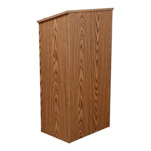 oklahoma sound 20 series modern wood full floor lectern in medium oak