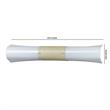 Elongated Vanity Light with Frosted Acrylic Plate a set of 4 in White and Beige