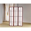 Classic 3 Panel Wooden Folding Screen in Brown