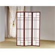 Classic 3 Panel Wooden Folding Screen in Brown