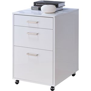 modish file cabinet in white