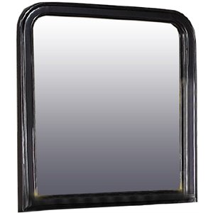 alluring polyresin mirror with solid frame in black