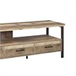 71 Inch Wooden TV Console with 3 Storage Drawers and Open Shelf in Brown