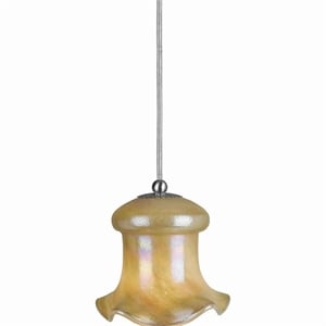 bell design glass shade pendant lighting with cord in beige and silver