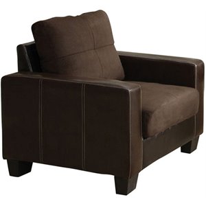 laverne contemporary chair in chocolate color