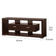 Glamorous Modern Style tv console in Brown