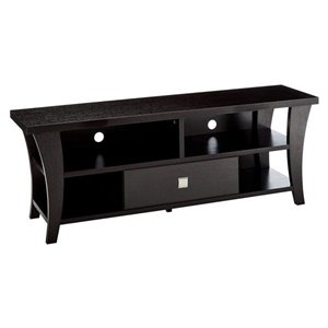attractive transitional style tv console in brown