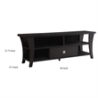 Attractive Transitional Style TV Console in Brown