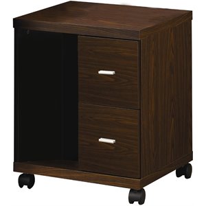 simply defined 2 drawers cpu stand in brown