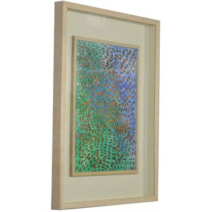 15 x 32 abstract cutout shadow box wall decor in multicolor