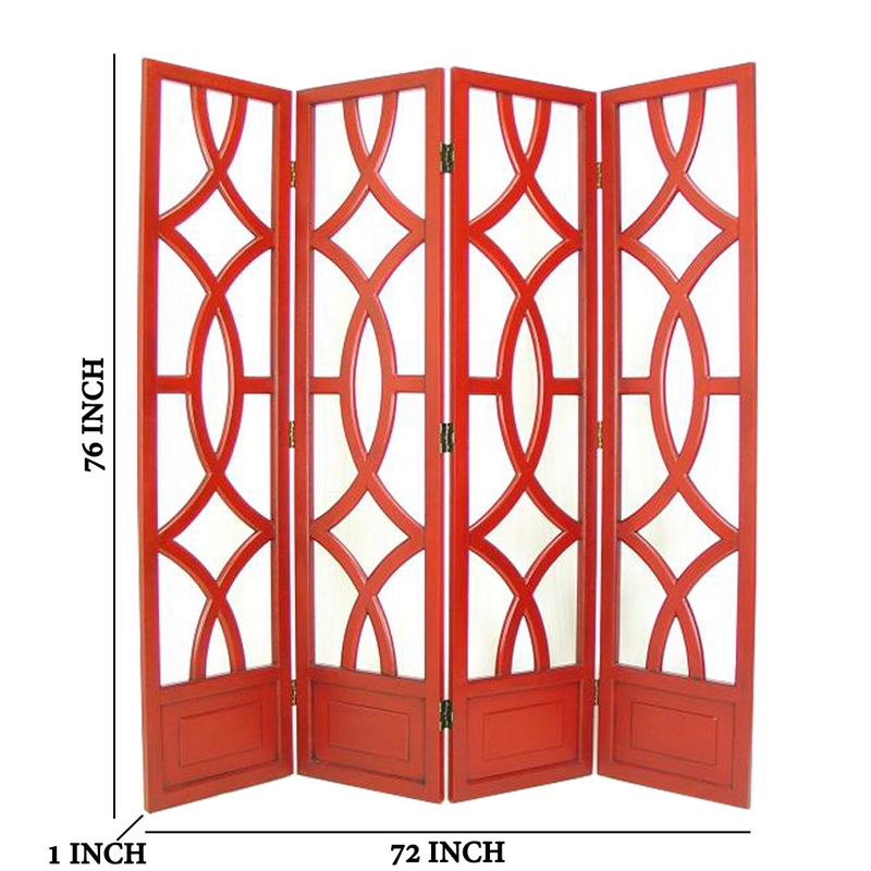 Wooden 3 Panel Room Divider with Slatted Shutter Design  Brown