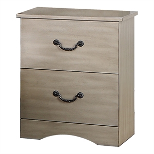 bran 27 inch modern 2 drawer nightstand pine wood grains light brown