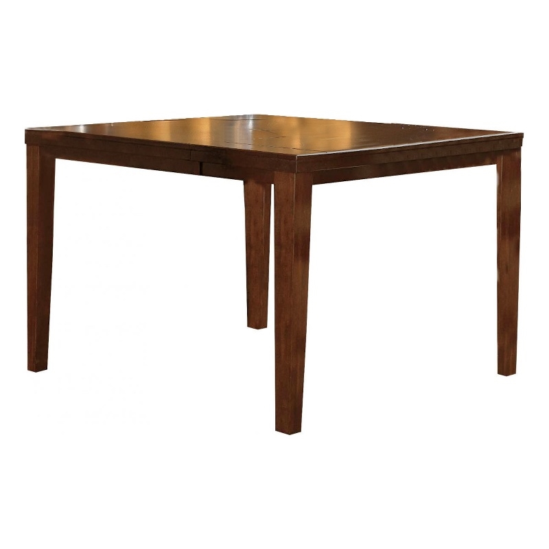 Benzara Square Solid Wood Counter Height Table with Tapered Legs