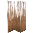 69 Inch 3 Panel Room Divider- Wood Willow Branch- Brown