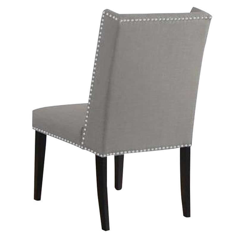 Benjara 27 25 Contemporary Fabric, Contemporary Wingback Dining Chairs