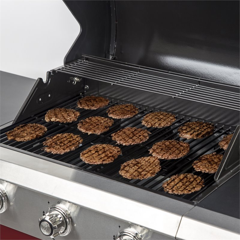 Dyna-Glo 3-burner Transitional Metal LP Gas Grill in Red Finish