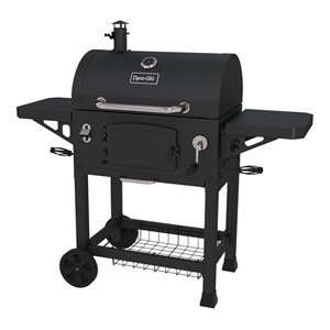 dyna-glo transitional metal large heavy-duty charcoal grill in black