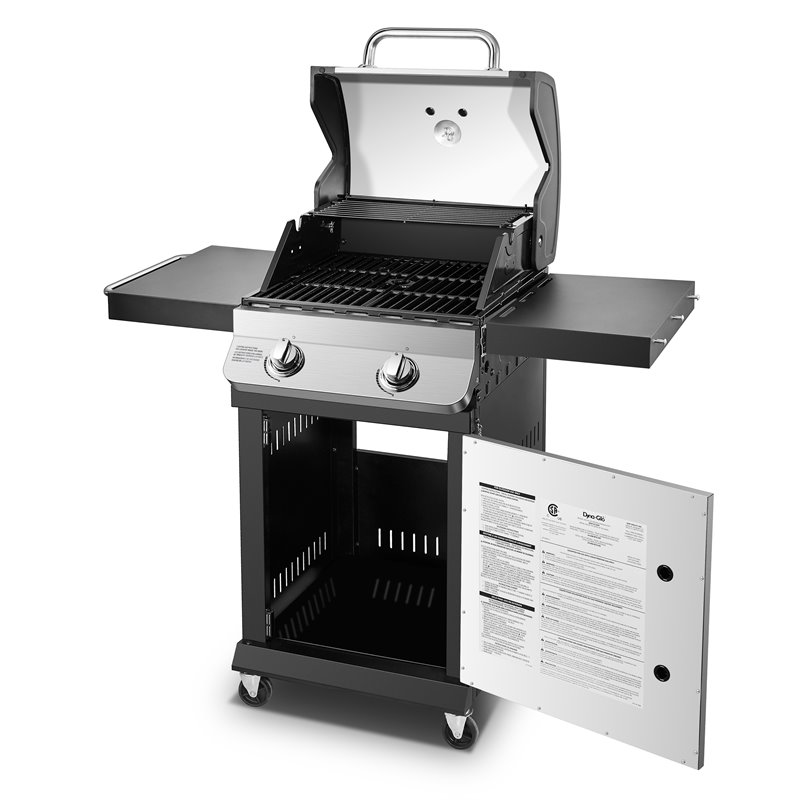 Dyna-Glo 2-burner Stainless Steel Premier Natural Gas Grill in Silver