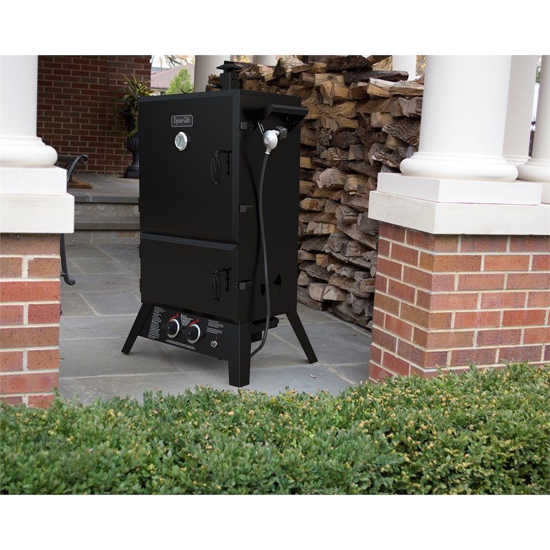 Dyna-Glo 36 Transitional Metal Wide Body LP Gas Smoker in Black