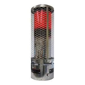 dyna-glo 250k btu transitional metal natural gas radiant heater in silver