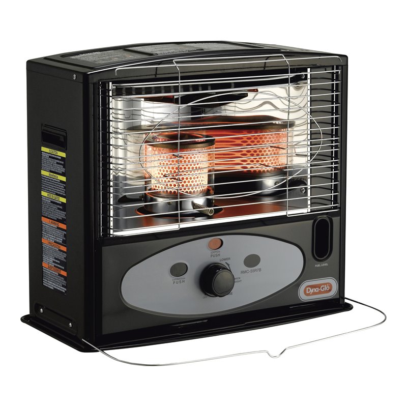 Dyna-Glo 10K BTU Transitional Metal Indoor Kerosene Radiant Heater in Black