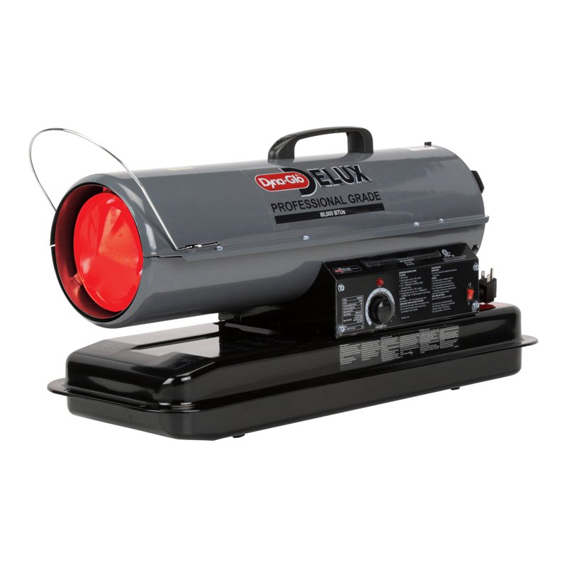 Dyna-Glo 80k BTU Transitional Metal Portable Kerosene Heater in Gray