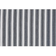 Cotton Twill One Piece Slipcover in Blue Stripe