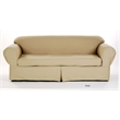 Brushed Cotton Twill 2 Piece Sofa Slipcover in Khaki