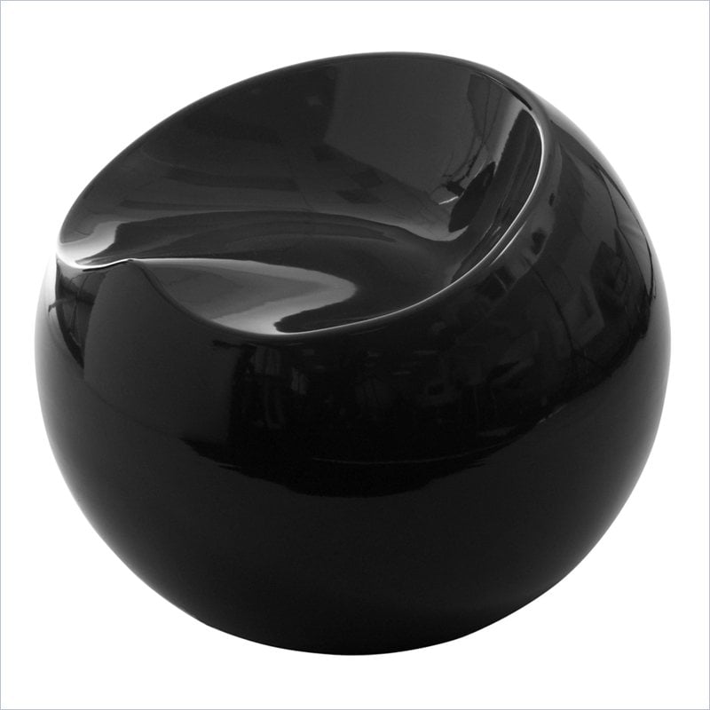 Eurostyle Digby Fiberglass Stool in Black   20042BLK