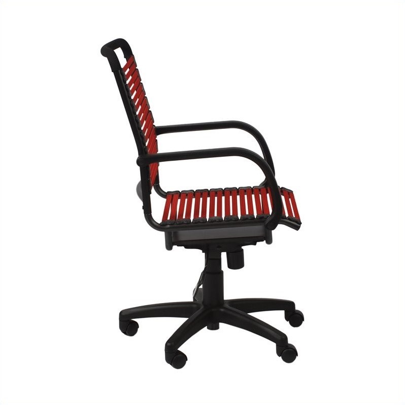 Eurostyle Bungie Flat High Back Office Chair In Red 02570red