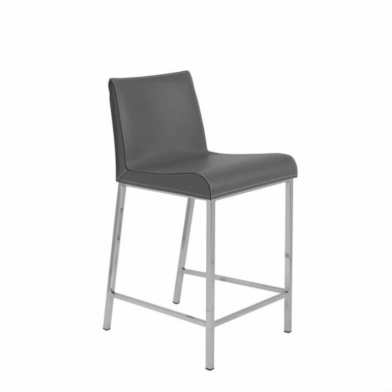 Eurostyle Cam 24" Counter Stool in Gray   05202GRY