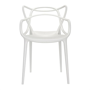 Aron Living Monte 18&quot Mid-Century Plastic Dining Chair in Black