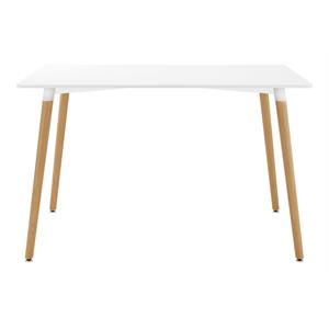 Aron Living Vincent 29.5&quot Rectangular Mid-Century Wood Dining Table in White