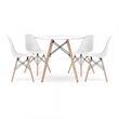 4 Person Modern Dining Table Set & 4 Chairs