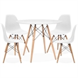 4 Person Modern Dining Table Set & 4 Chairs
