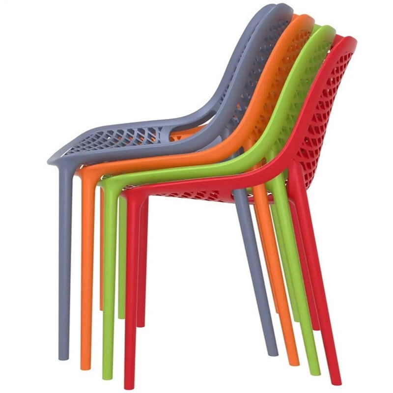 Aron Living Nami Dining Chair in Red (Set of 4)
