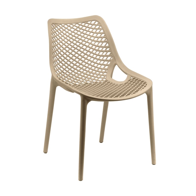 Aron Living Nami Dining Chair in Taupe (Set of 4)