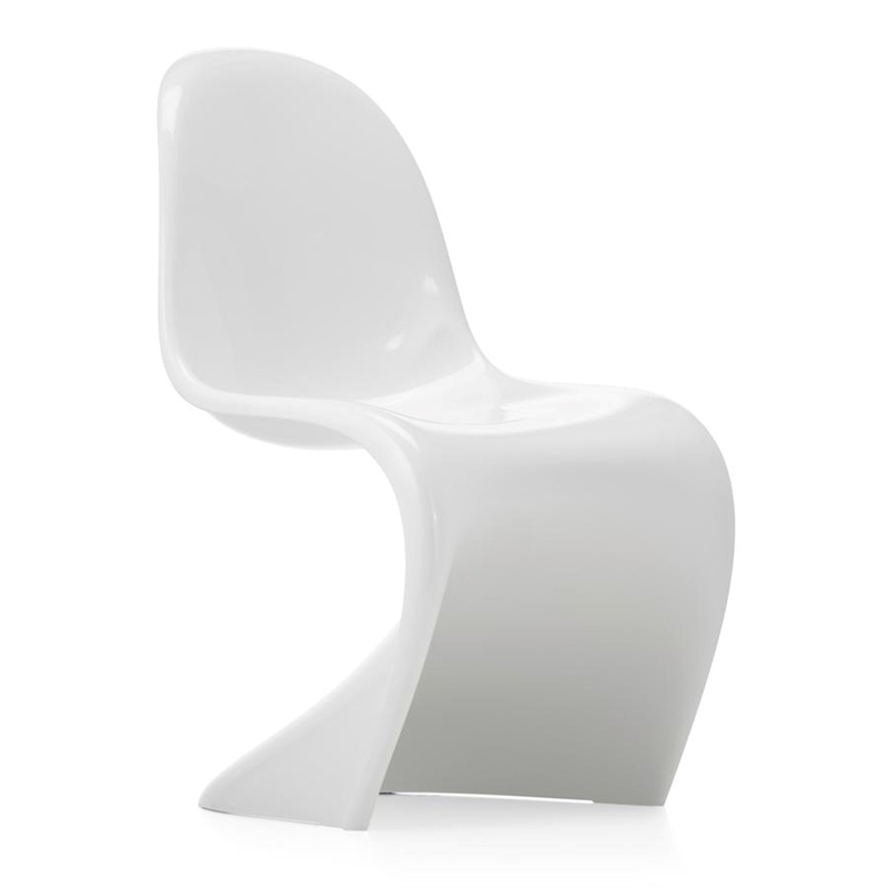 Aron Living Wave Chair in White (Set of 2)