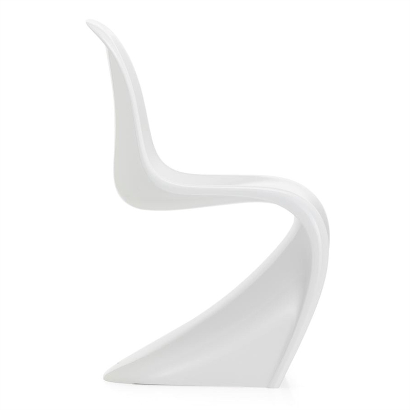 Aron Living Wave Chair in White (Set of 2)