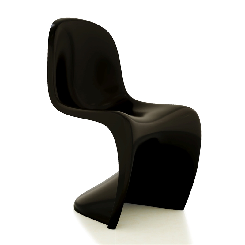 Aron Living Wave Chair in Black