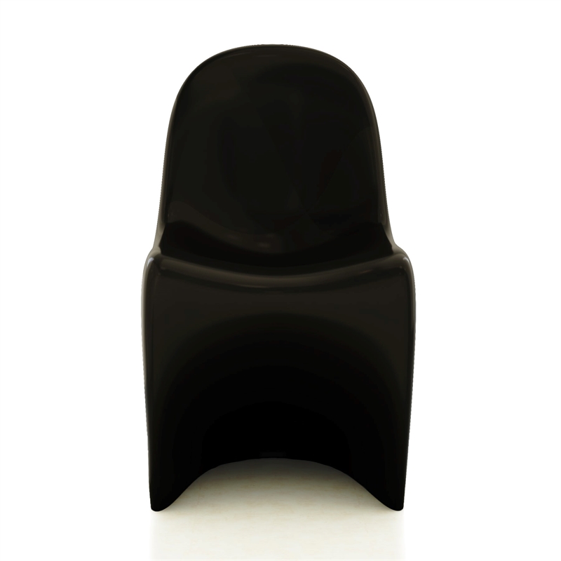 Aron Living Wave Chair in Black