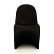 Aron Living Wave Chair in Black (Set of 2)
