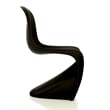Aron Living Wave Chair in Black (Set of 2)