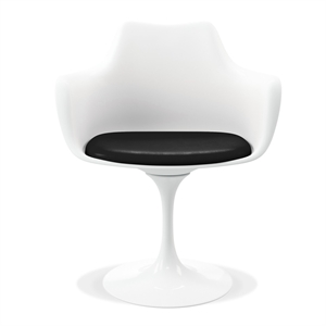 Aron Living Rose 18&quot Mid-Century Plastic and Metal Armchairs in Black