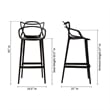 Aron Living Monte Bar Stool in Black