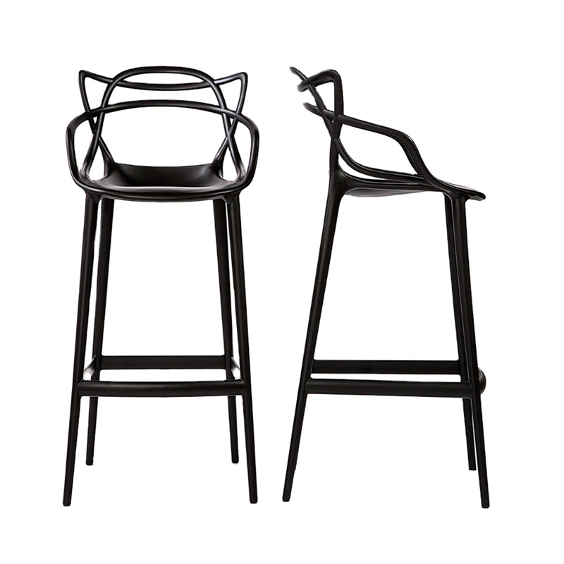 Aron Living Monte Bar Stool in Black (Set Of 2)