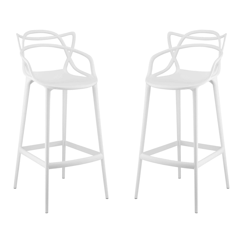 Aron Living Monte Bar Stool in White